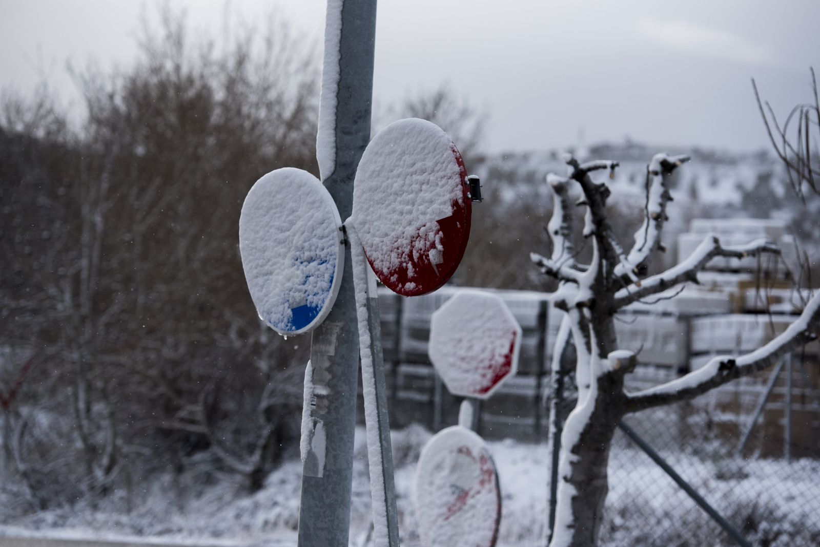 Imágenes de las carreteras cortadas en Granada por la borrasca Gloria