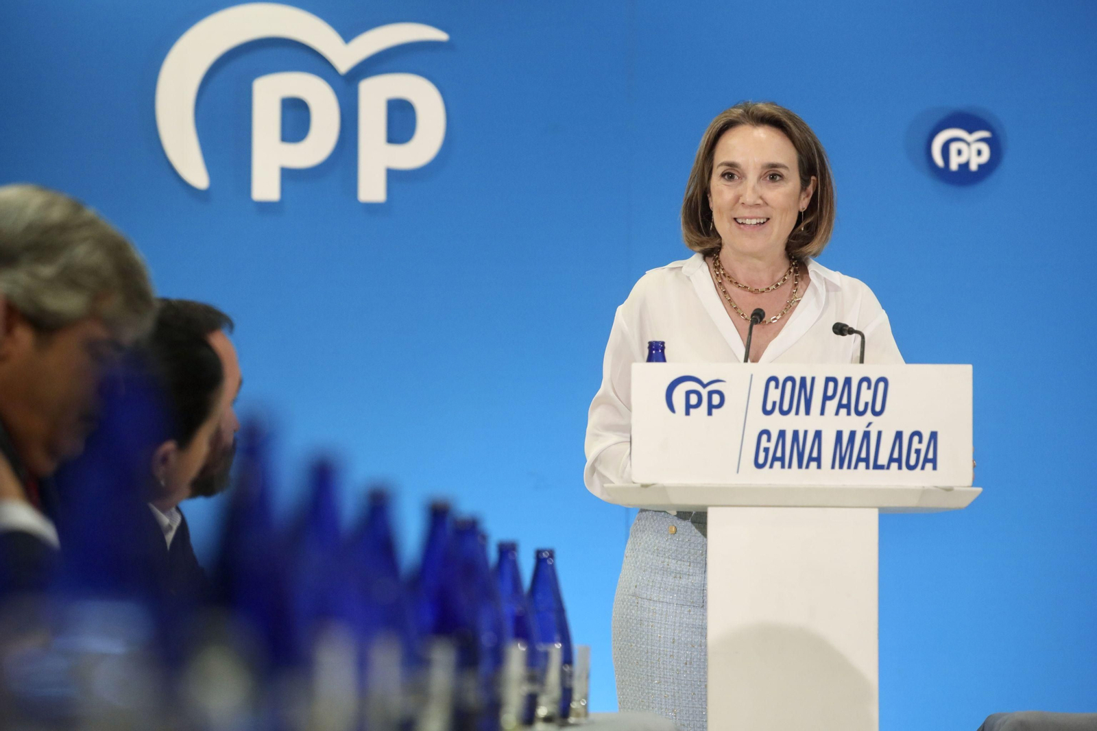 Cuca Gamarra, este viernes en Málaga.