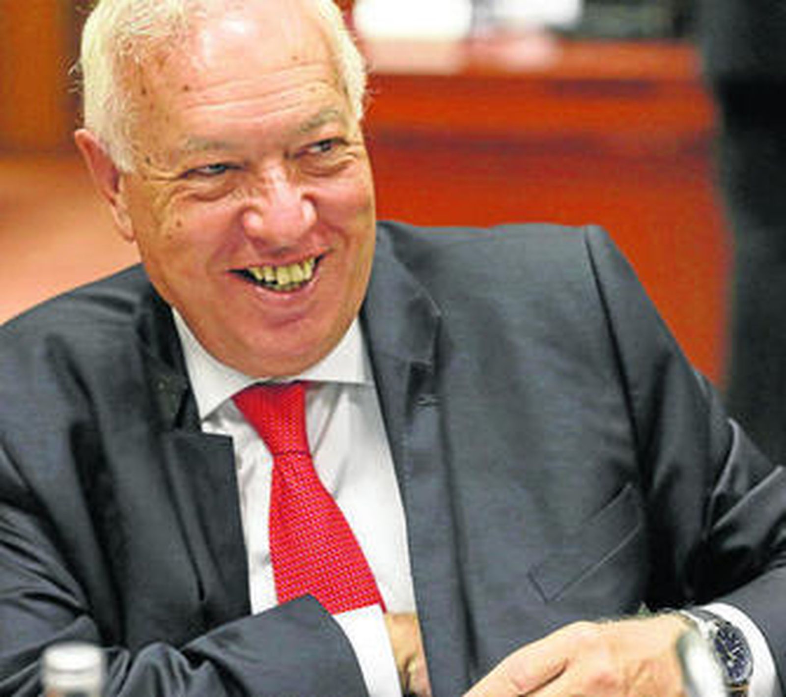 José Manuel García-Margallo, en una reunión del consejo de ministros de Exteriores de la UE.
