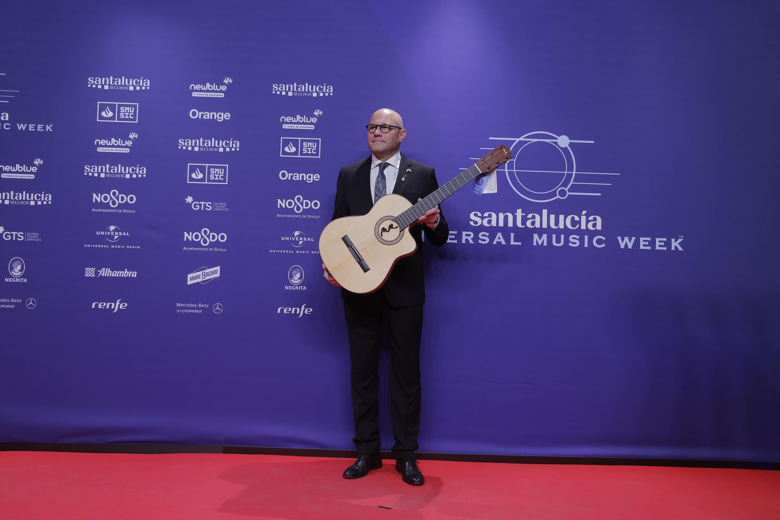Famosos y artistas en la alfombra roja de la gala del flamenco en los 'Santalucía Universal Music Week'