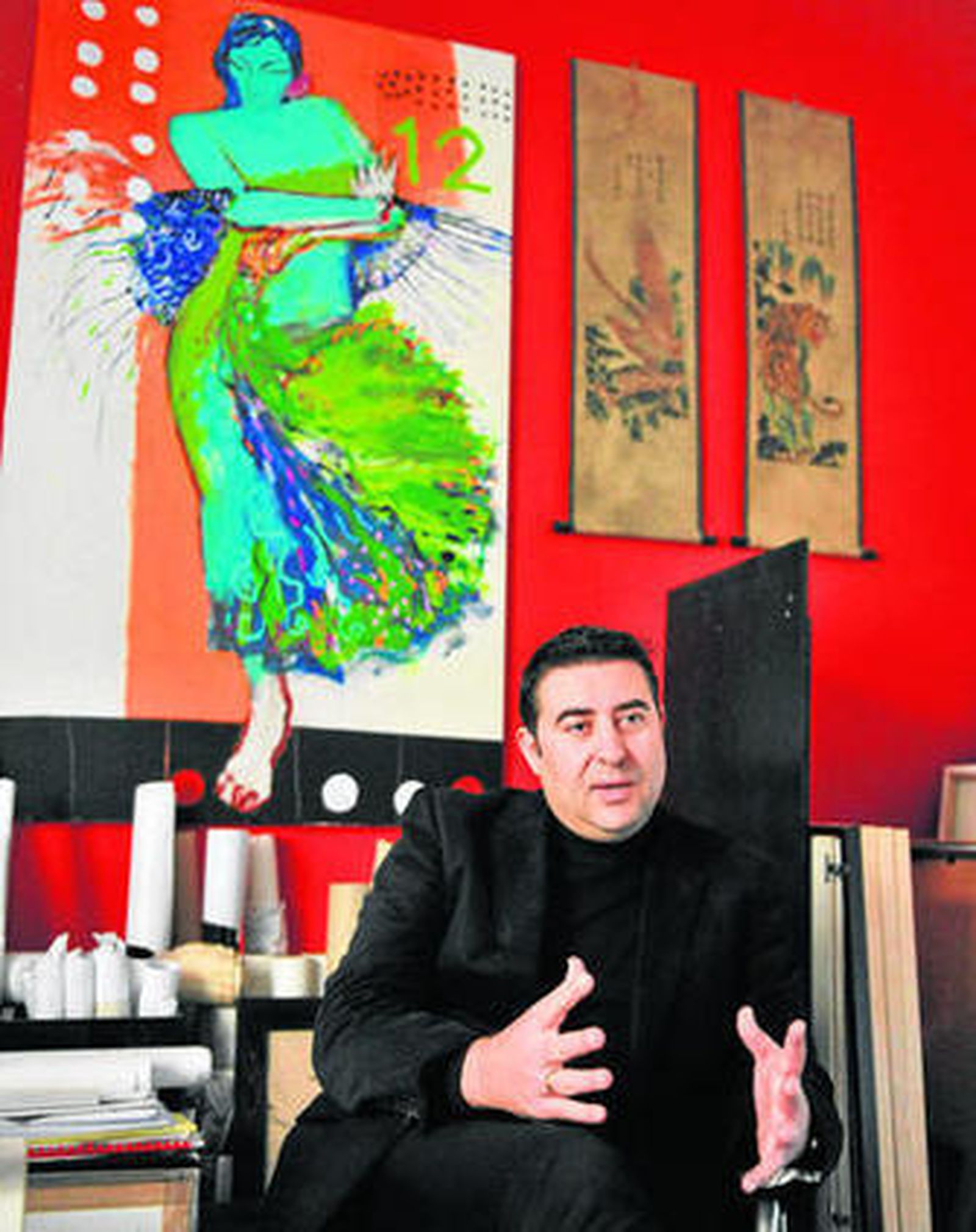 Javier Andrade, en el Museo del Baile Flamenco que fundó Cristina Hoyos.