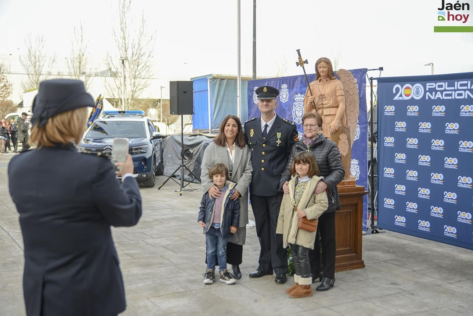Celebración del bicentenario de la Policía Nacional en Jaén.