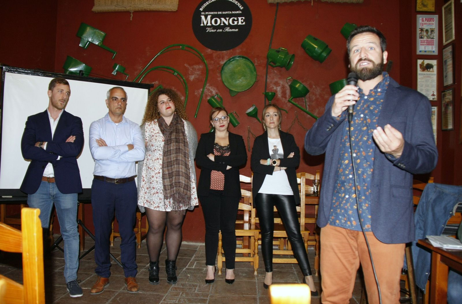 Parte de la candidatura de Unión Portuense, la agrupación de electores liderada por Javier Botella.