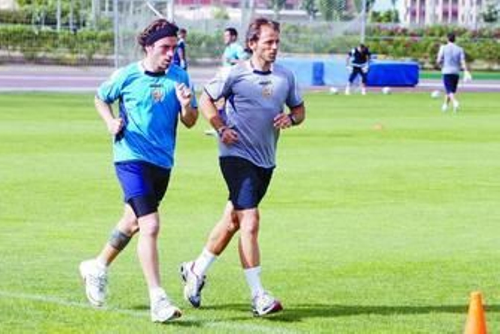 Bernardello, entrenando ayer en el anexo del Estadio.