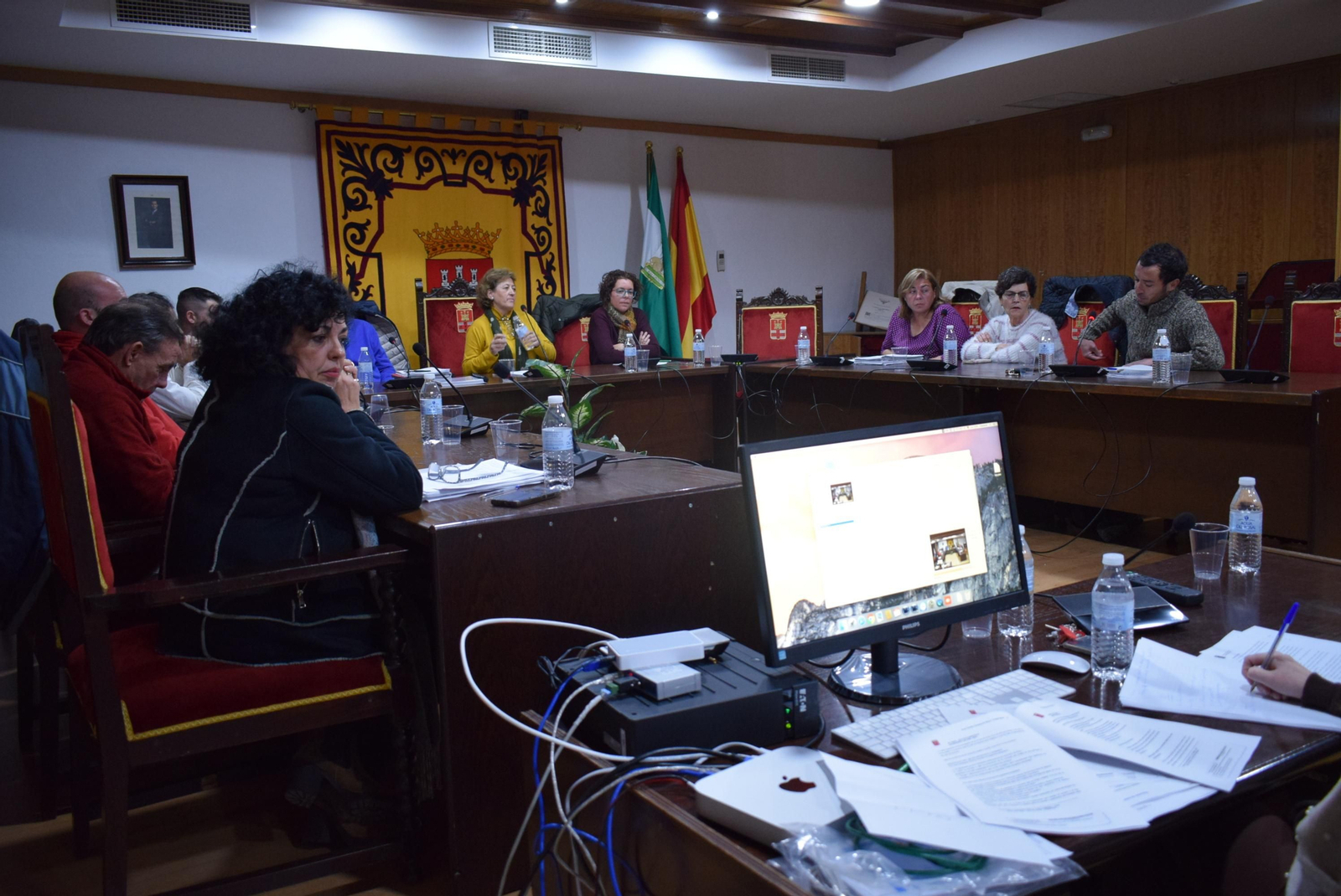 Sierra Luque preside la sesión plenaria.