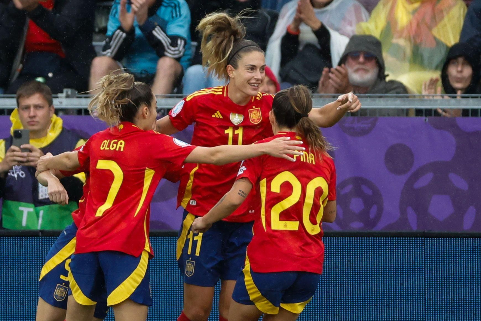 Las fotos de la goleada de España sobre Bélgica en la Eurocopa femenina
