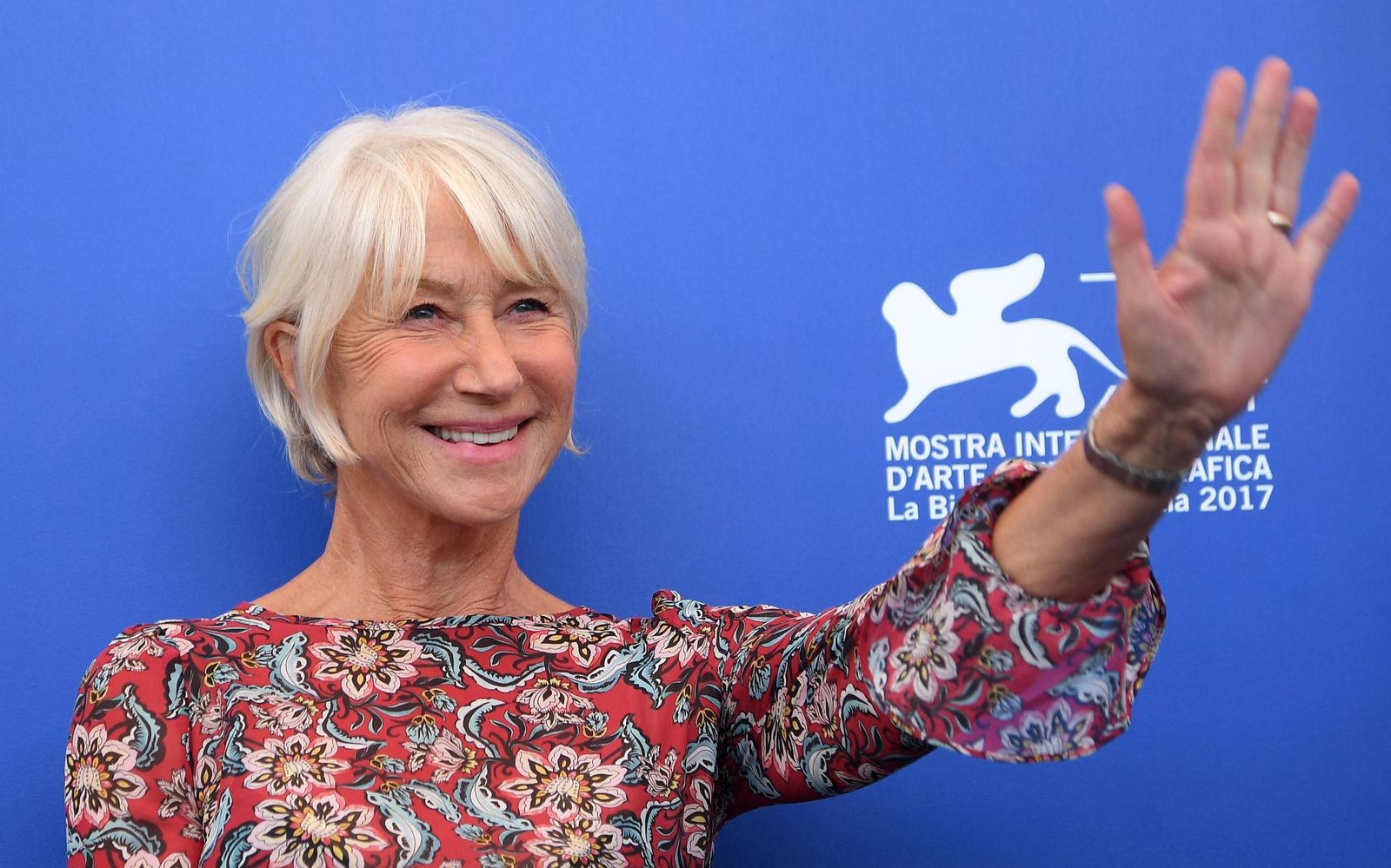 Mirren posa en la Mostra de Venecia.