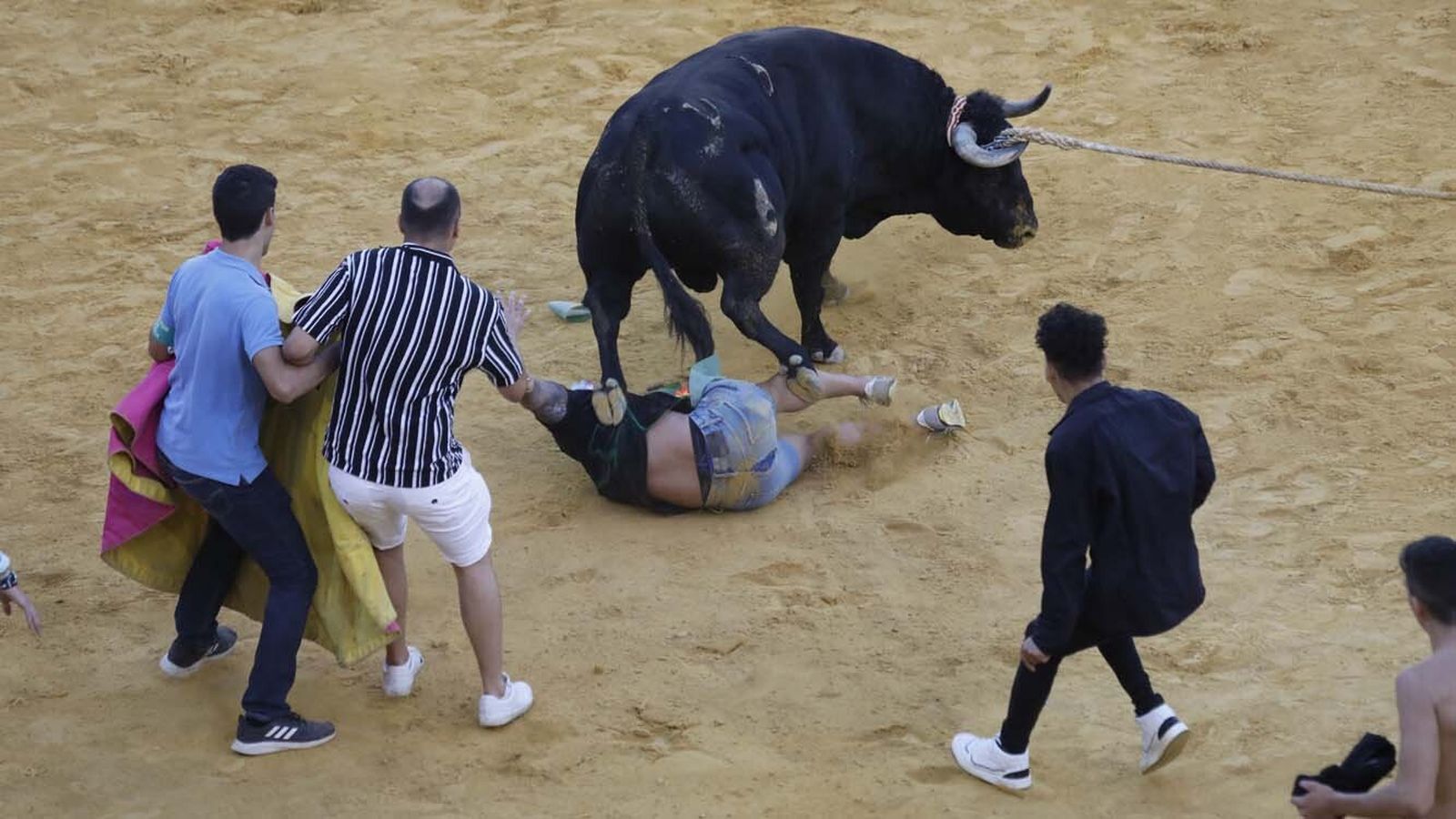Las fotos del Toro del Aguardiente de San Roque