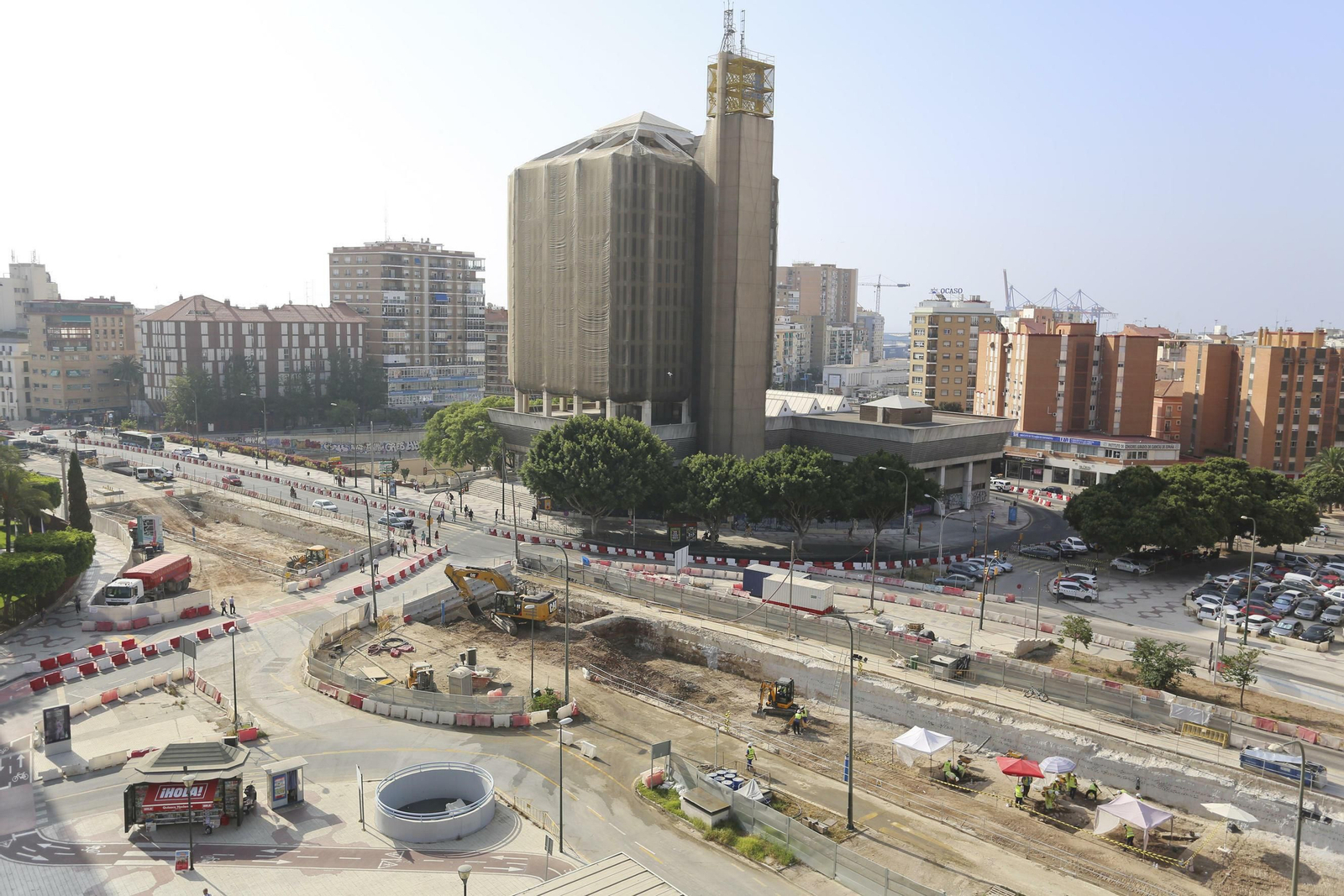 Las fotos de los restos arqueológicos en la obra del Metro de Málaga
