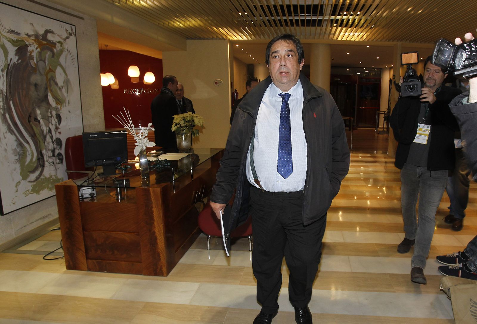 José Antonio Tirado, presidente de Por Nuestro Betis, en la pasada Junta de accionistas.