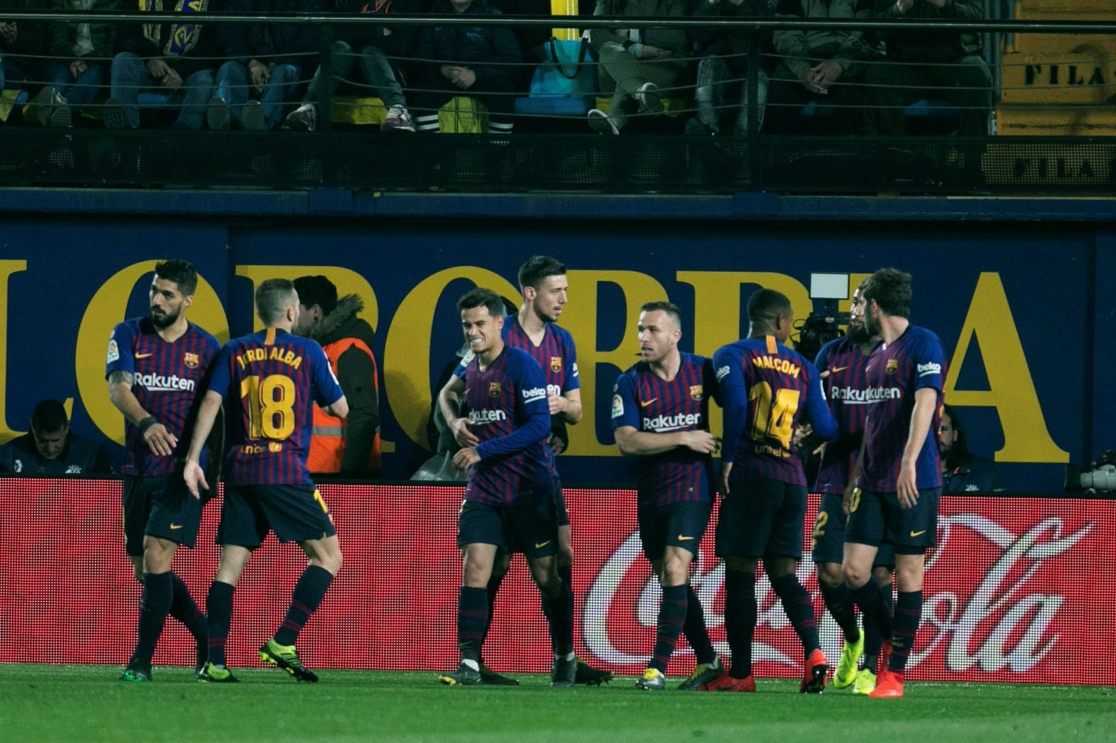 El Villarreal-Barcelona, en imágenes