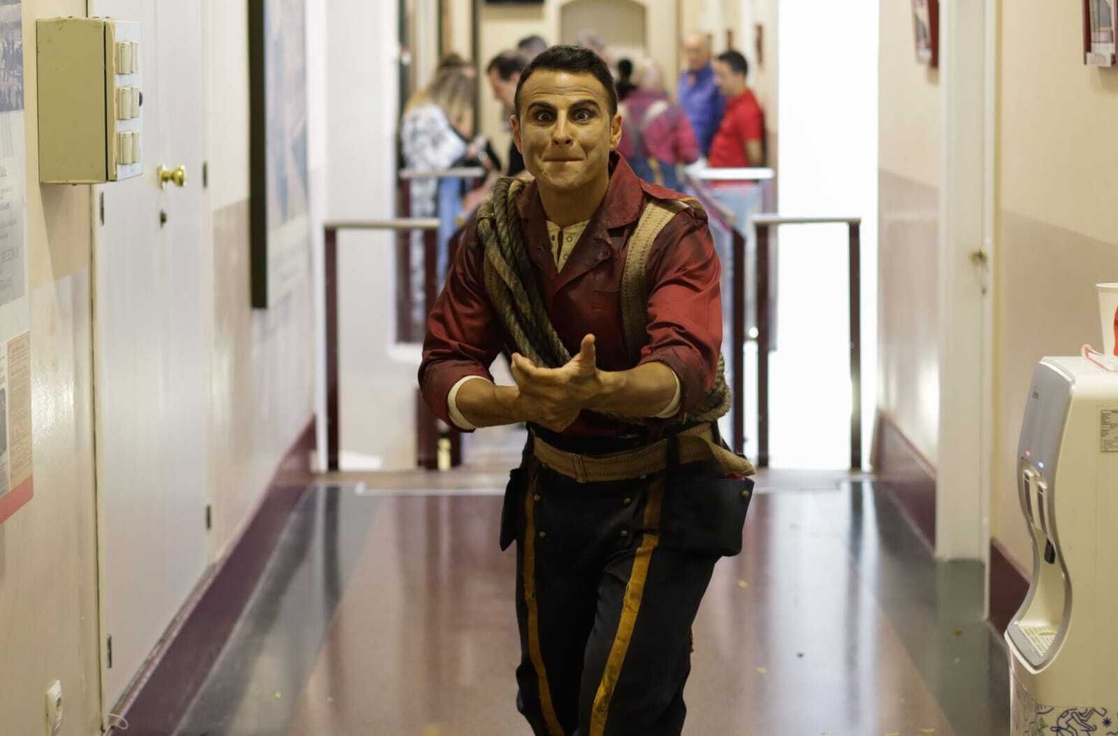 El ambiente en los camerinos del teatro