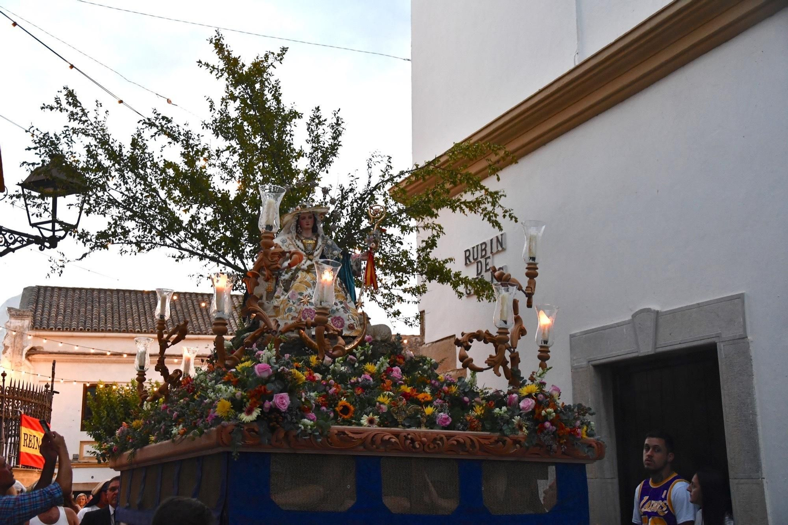 La Divina Pastora, en procesión por San Roque.