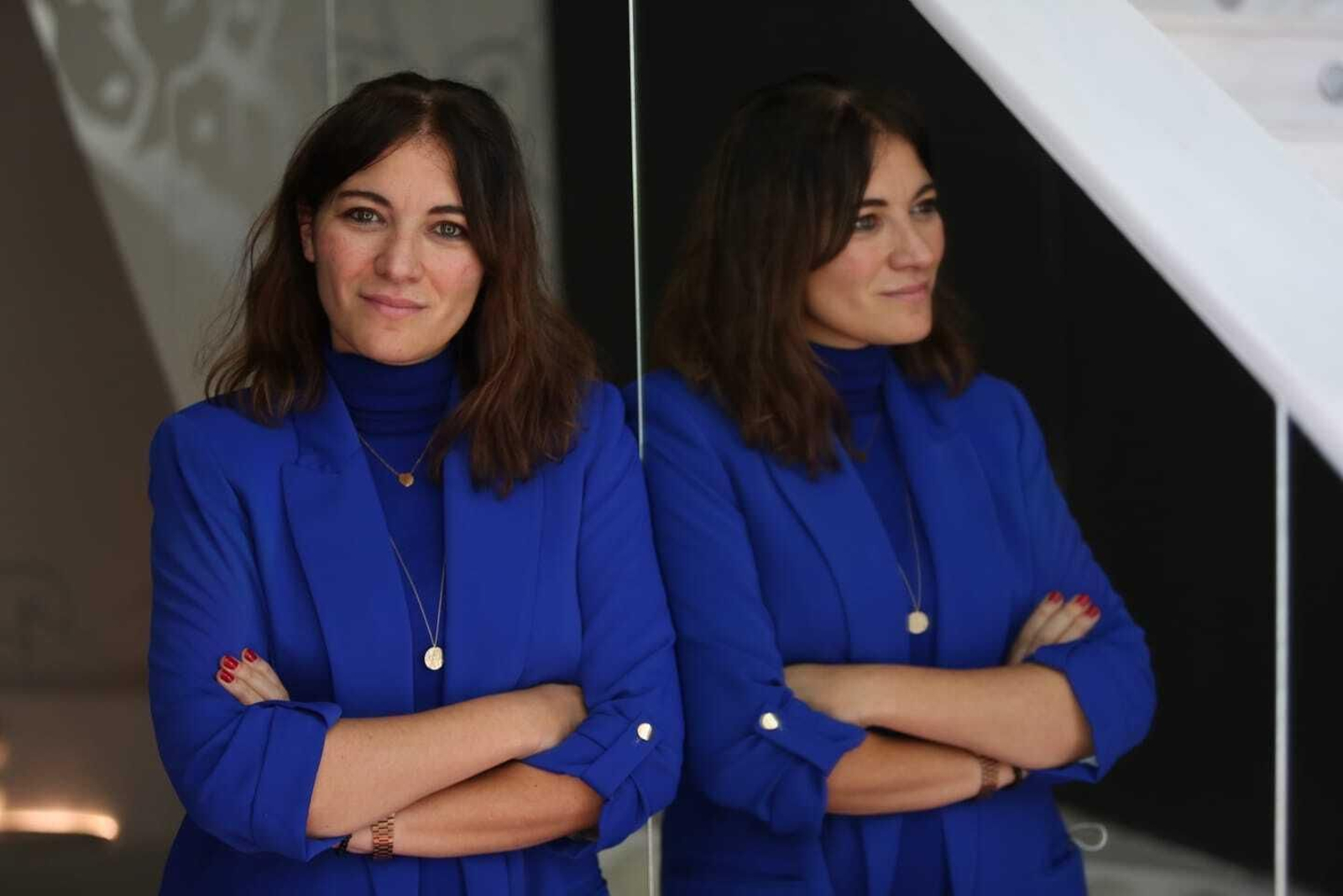 Elena Cabrera, Country Manager de Ryanair en España y Portugal, antes de la entrevista con este diario.