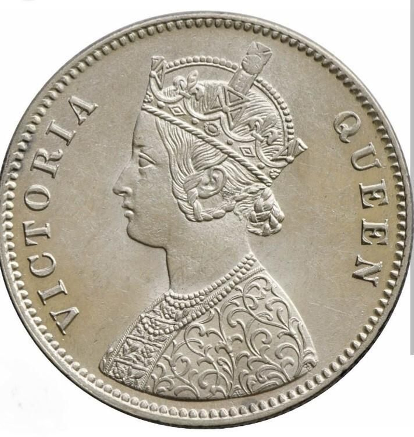 Moneda con la efigie de la reina Victoria