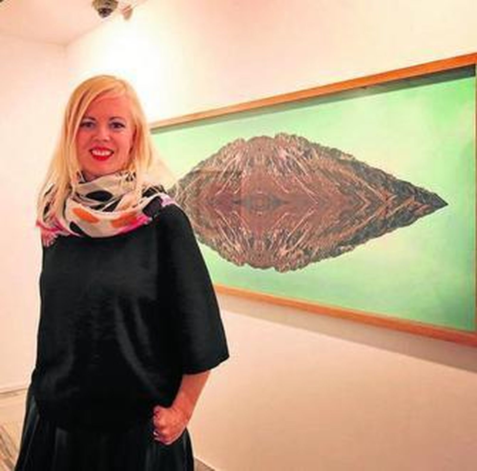 Carolina Santos, en la Sala Rivadavia.