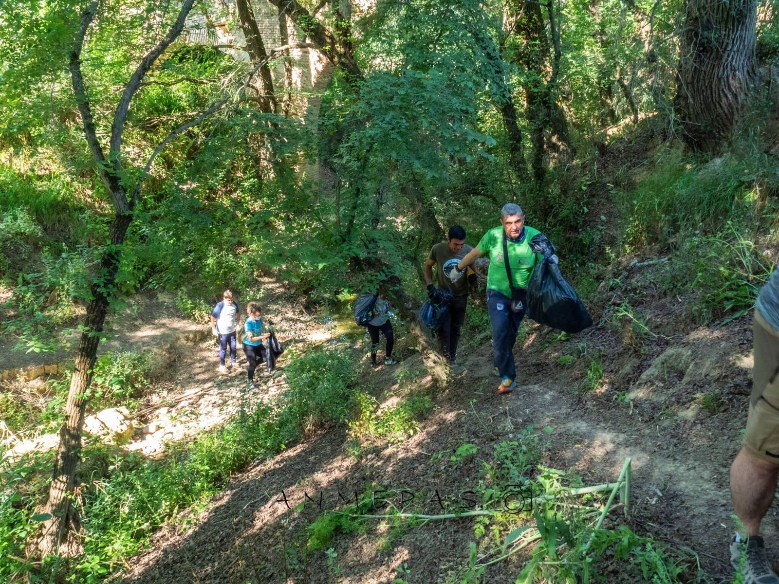 Limpieza del entorno del Guadalquivir en El Carpio.