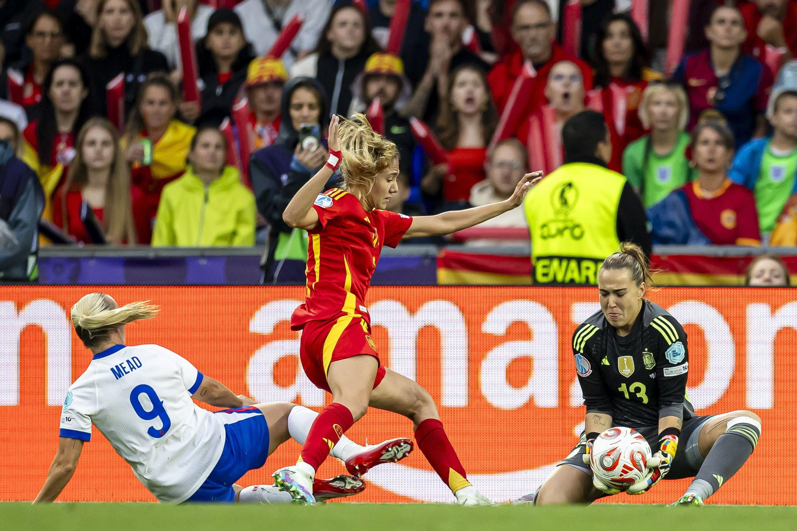 Las mejores imágenes de la final España - Inglaterra de la Eurocopa femenina