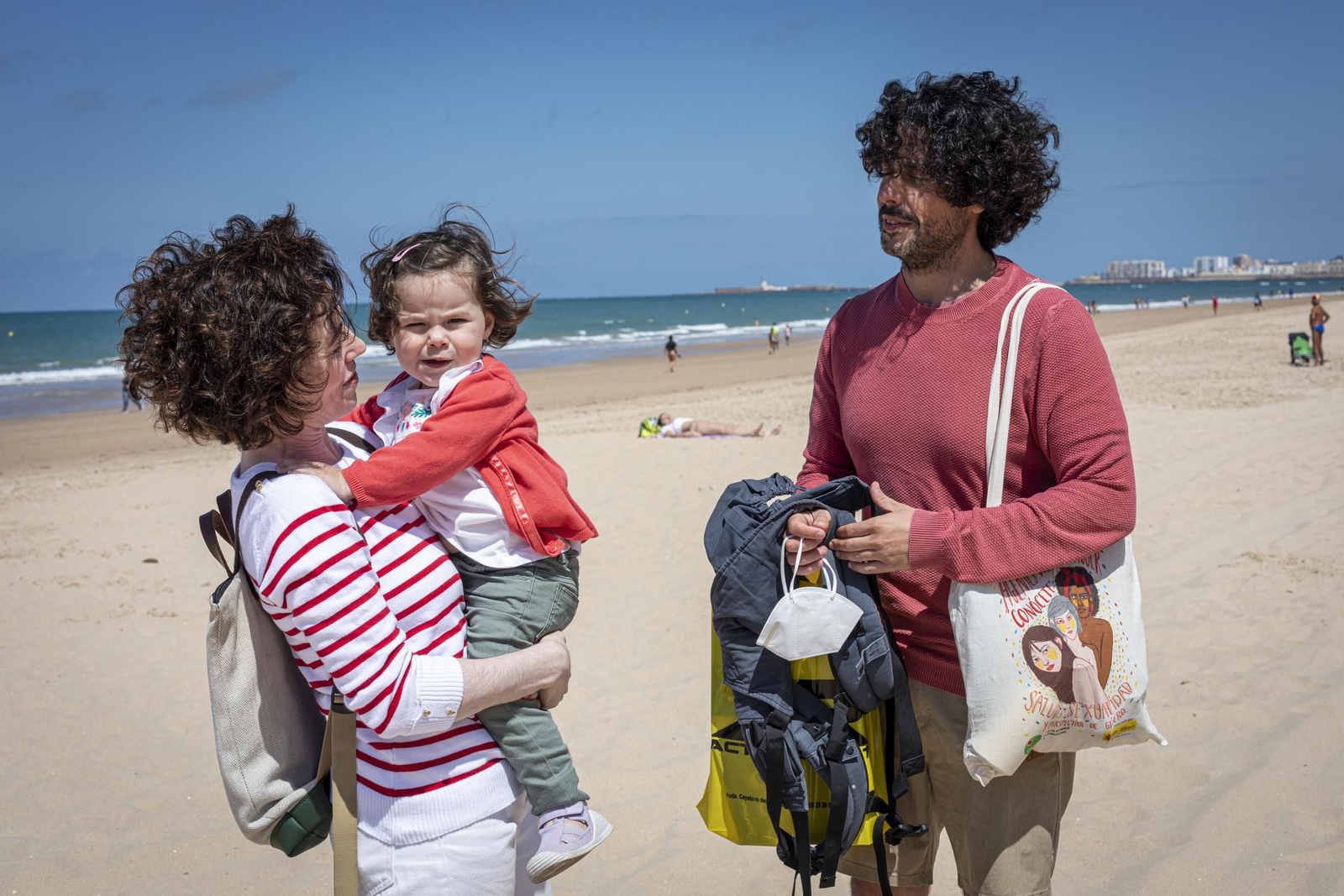 Sevillanos en la playas de Cádiz