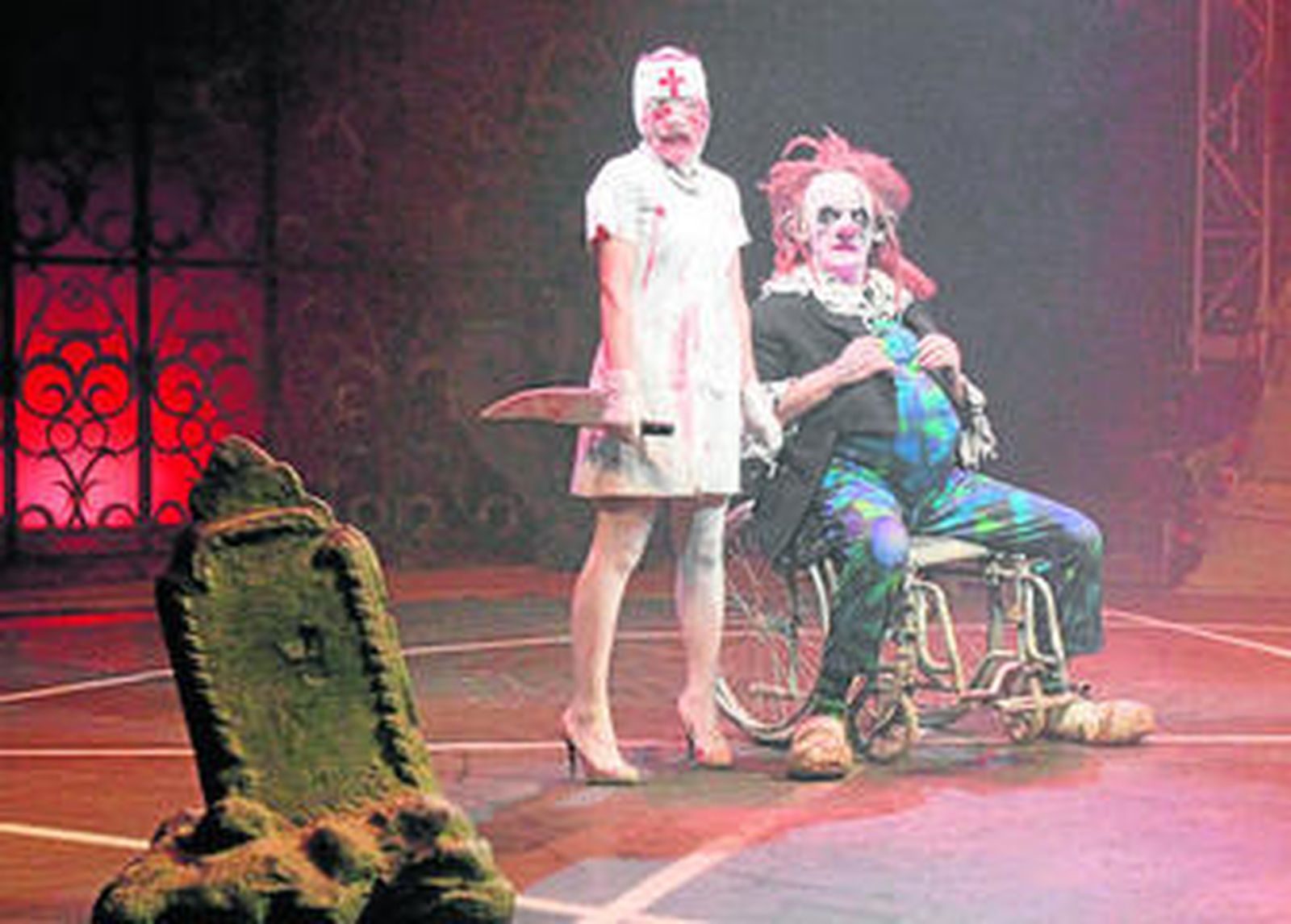 Un momento de la representación del Circo de los Horrores.