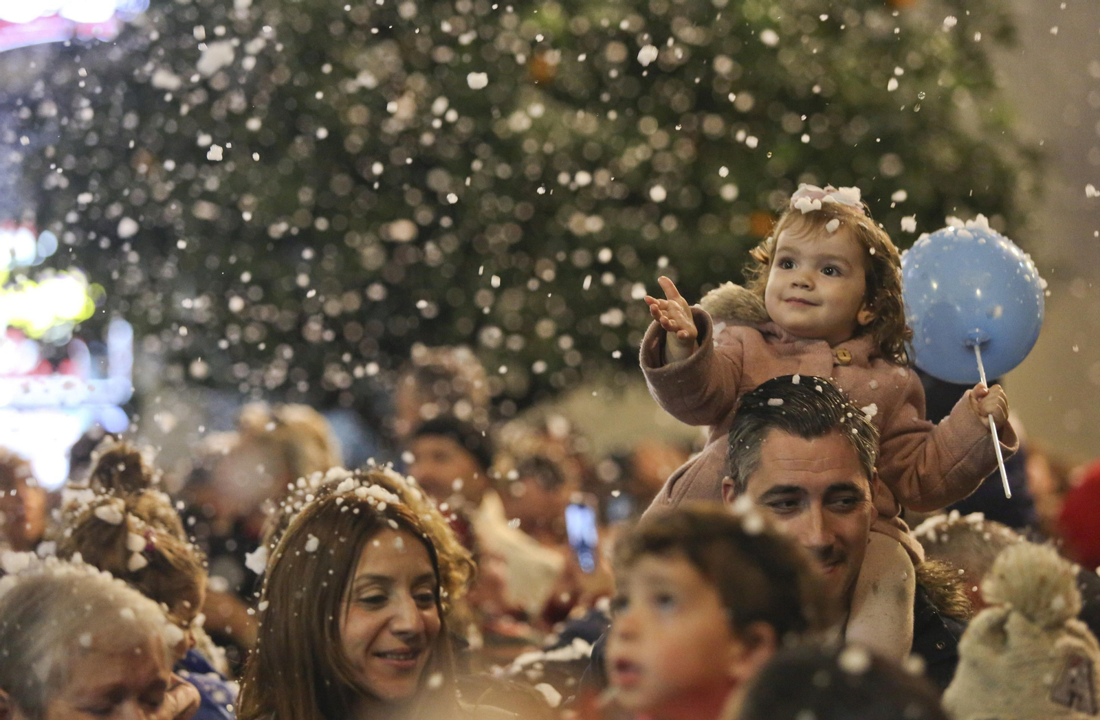 Fotos de la nieve en la Navidad de Málaga