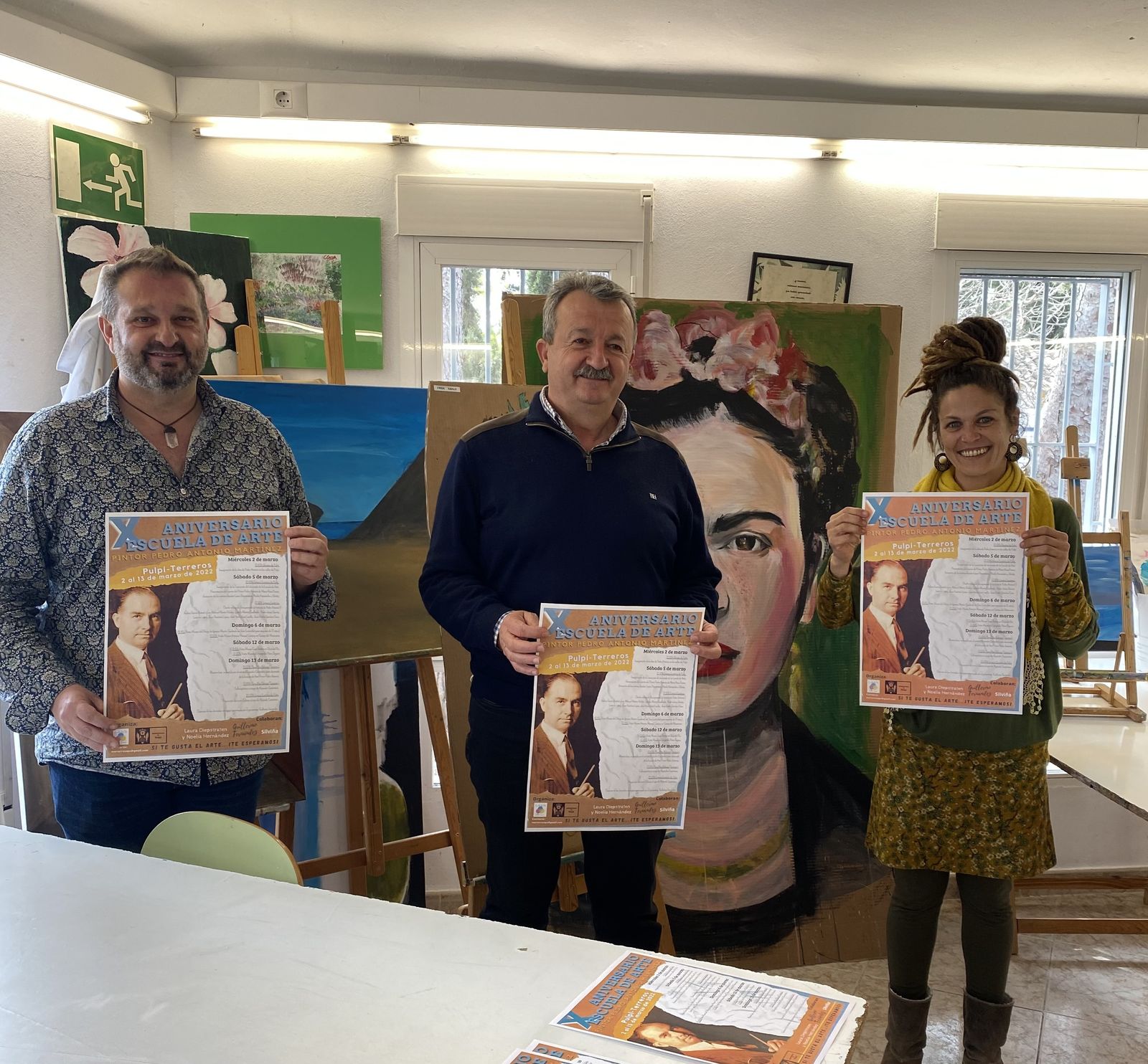 Juan Pedro García, Juan Bautista López y María Rosa Ponce.