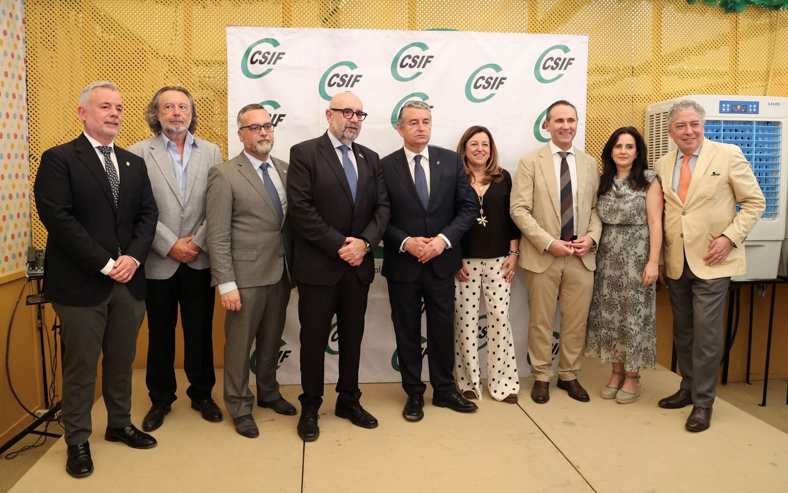 Las fotos de la recepción del CSIF antes del pescaíto