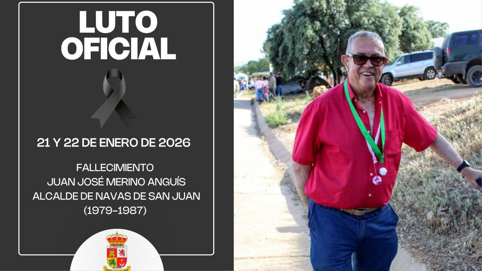 Luto oficial de Juan José Merino.