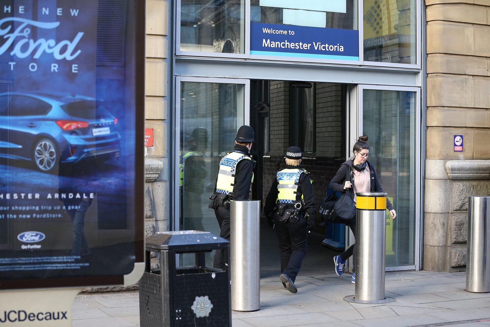 La estación Victoria Metrolink de Manchester donde se produjo el triple apuñalamiento