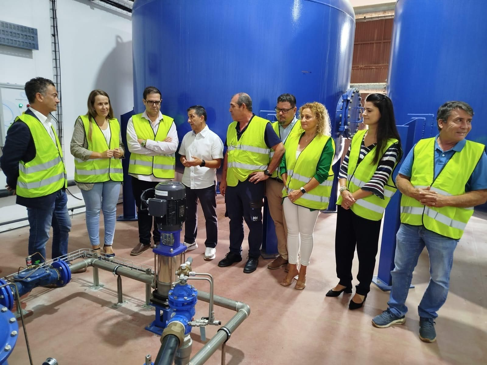 Visita al fin obras de la ETAP de Castell de Ferro