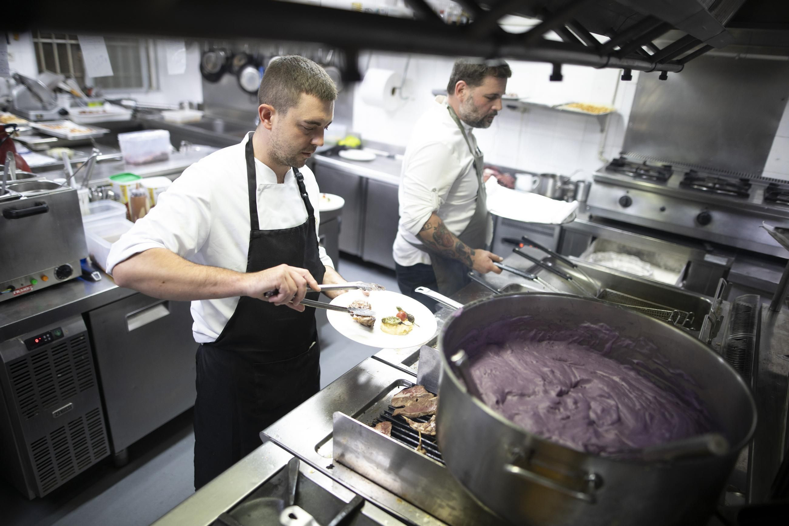 Imagen de archivo de las cocinas de Las Tinajas.