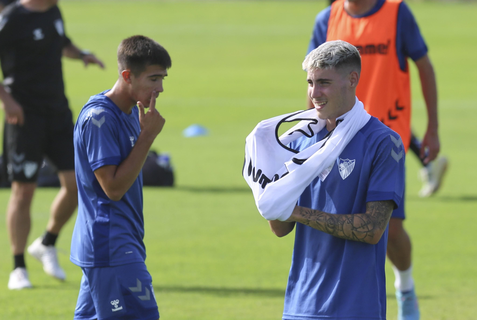 Roberto, durante un entrenamiento.