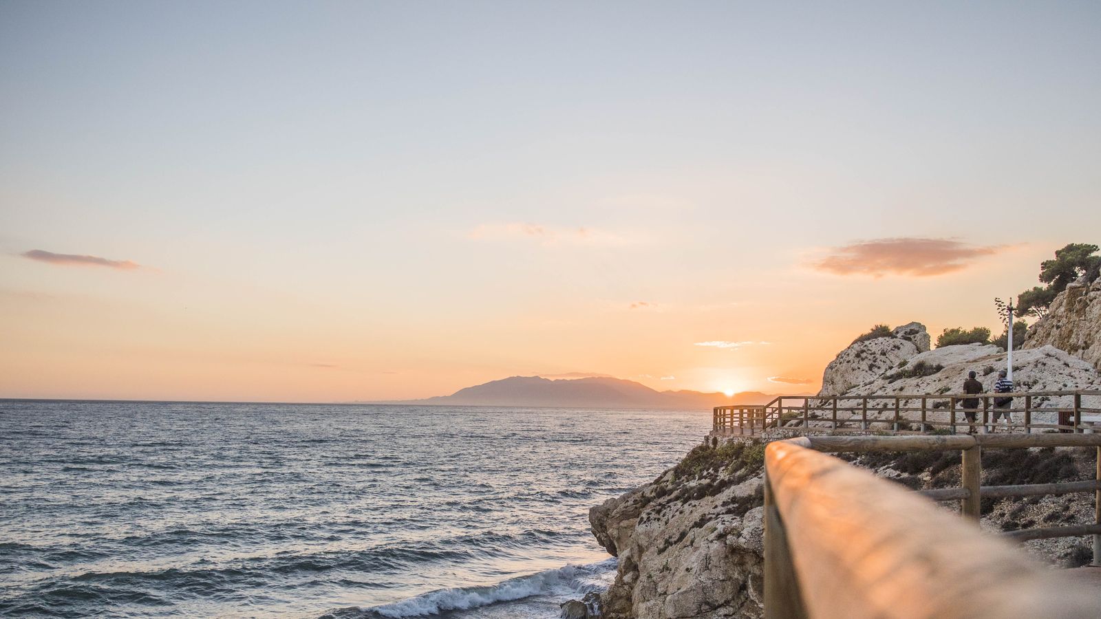 Atardecer en Rincón de la Victoria.
