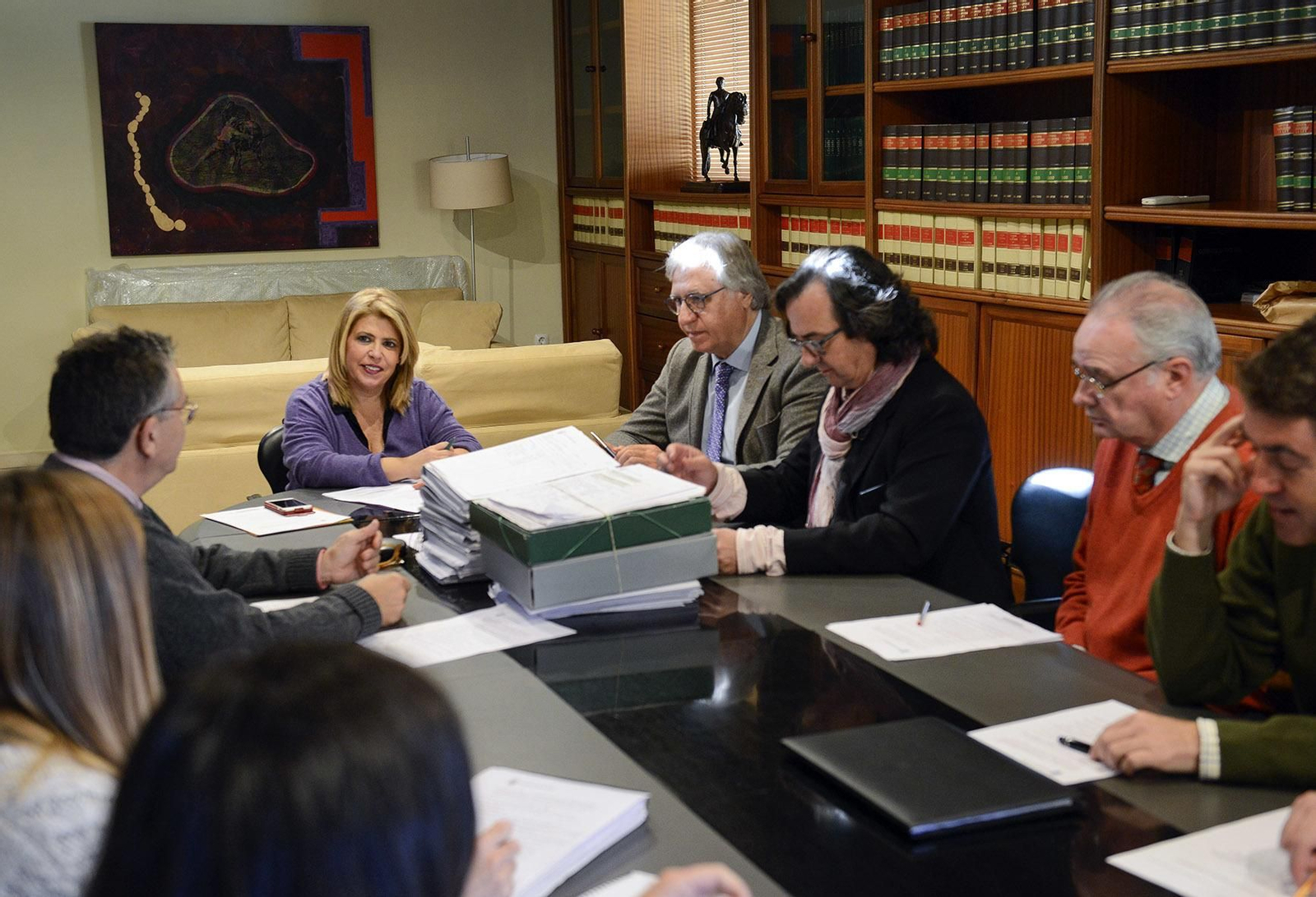 Imagen de una reciente sesión de la Comisión Local de Patrimonio Histórico, presidida por la alcaldesa Mamen Sánchez