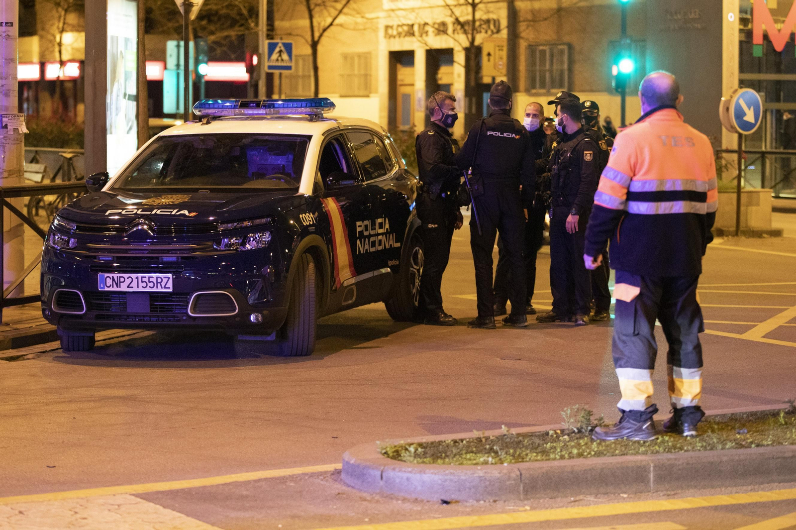 Granada registra 378 incidencias durante la Nochebuena y la noche de Navidad