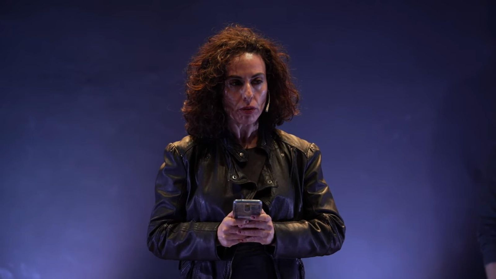 Uno de los momentos de 'Saturno', microteatro del Aula de Teatro de la UAL.