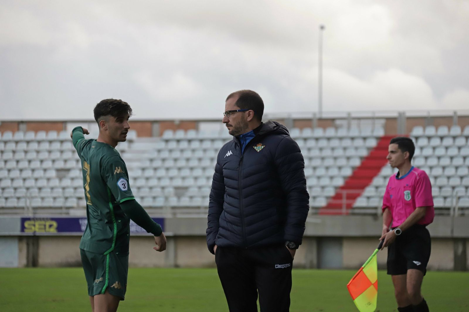 José Juan, durante un partido del filial.