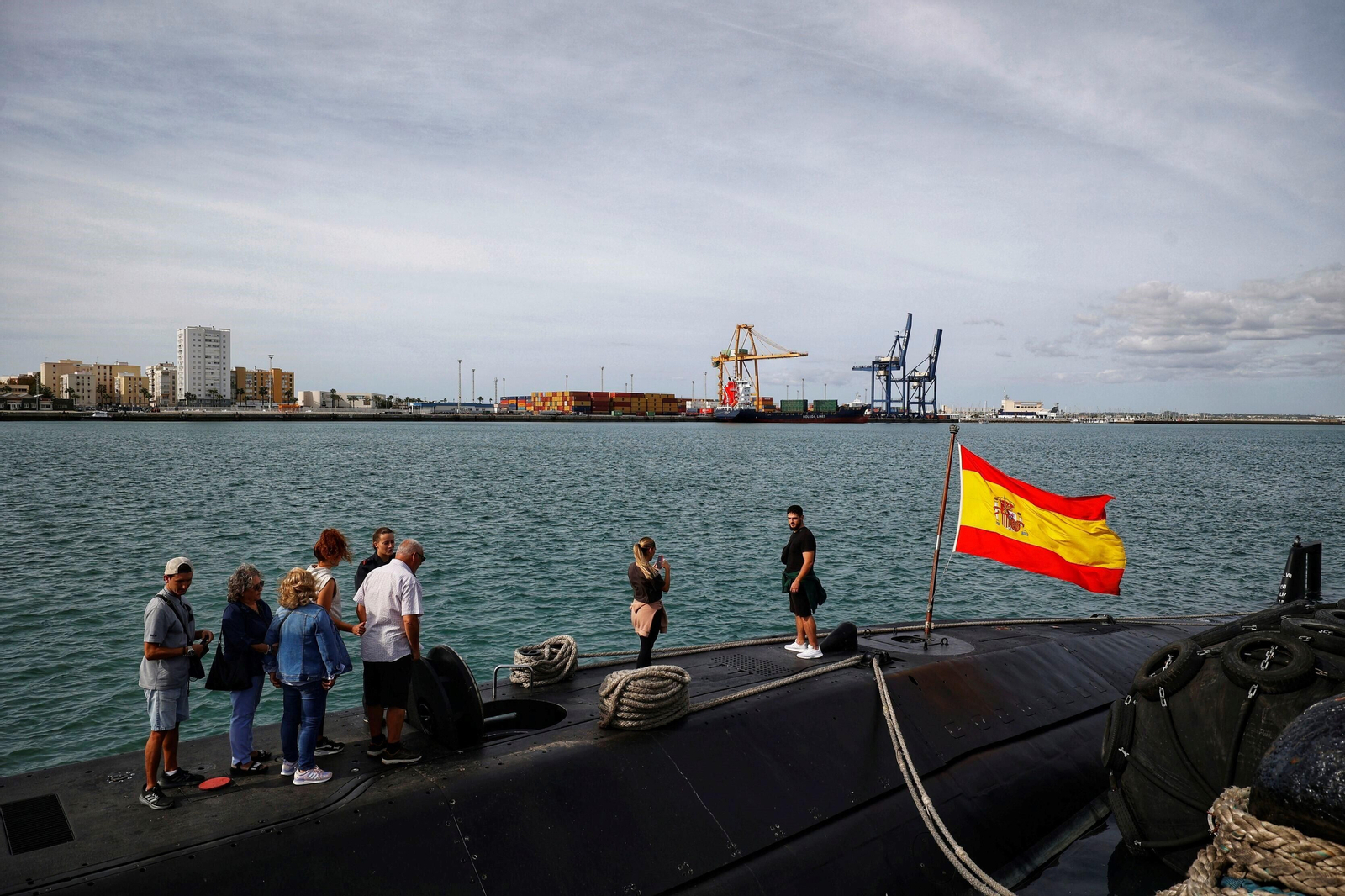 Dentro del submarino 'Galerna' en Cádiz