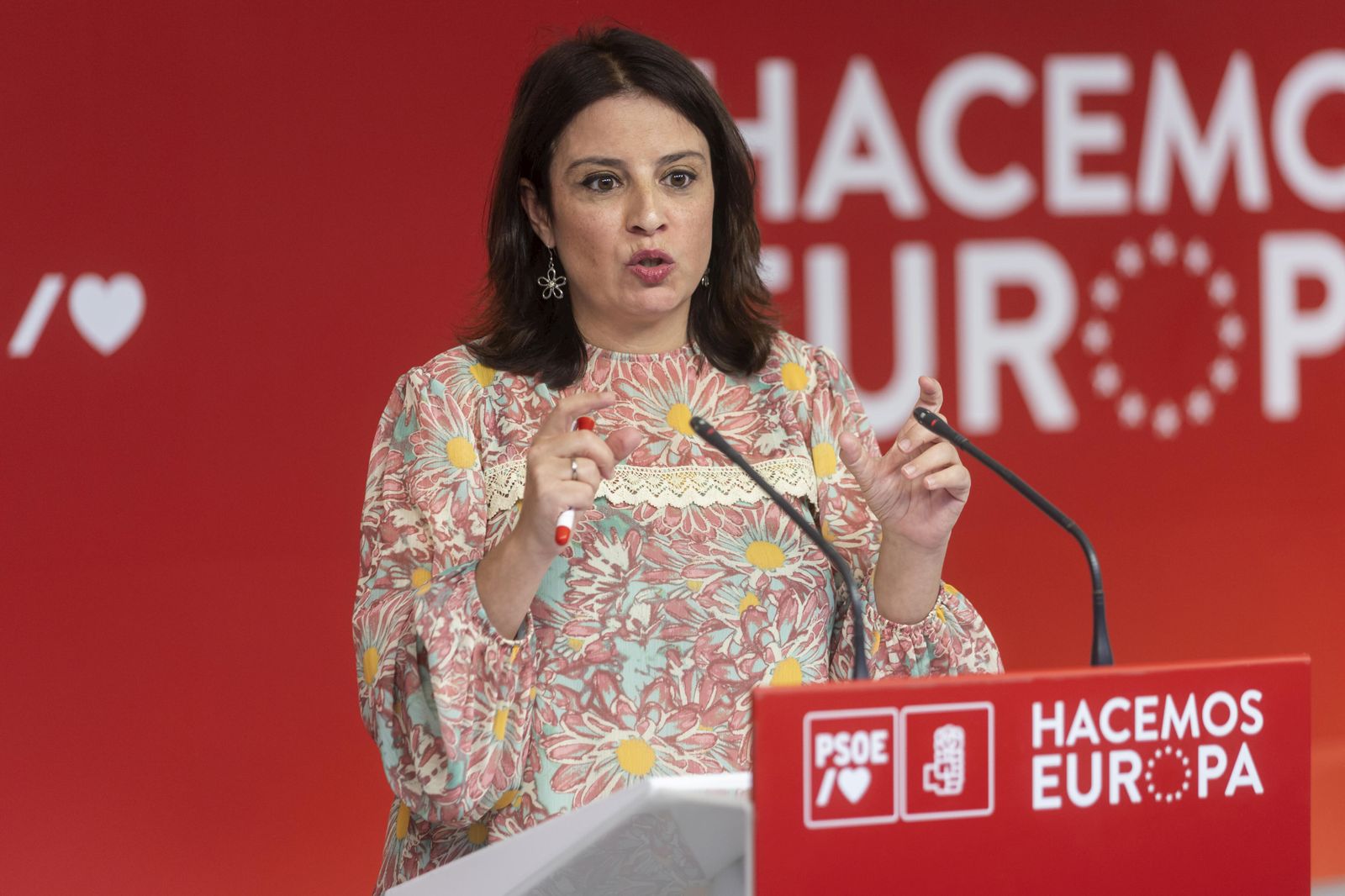 La vicesecretaria general del PSOE, Adriana Lastra.