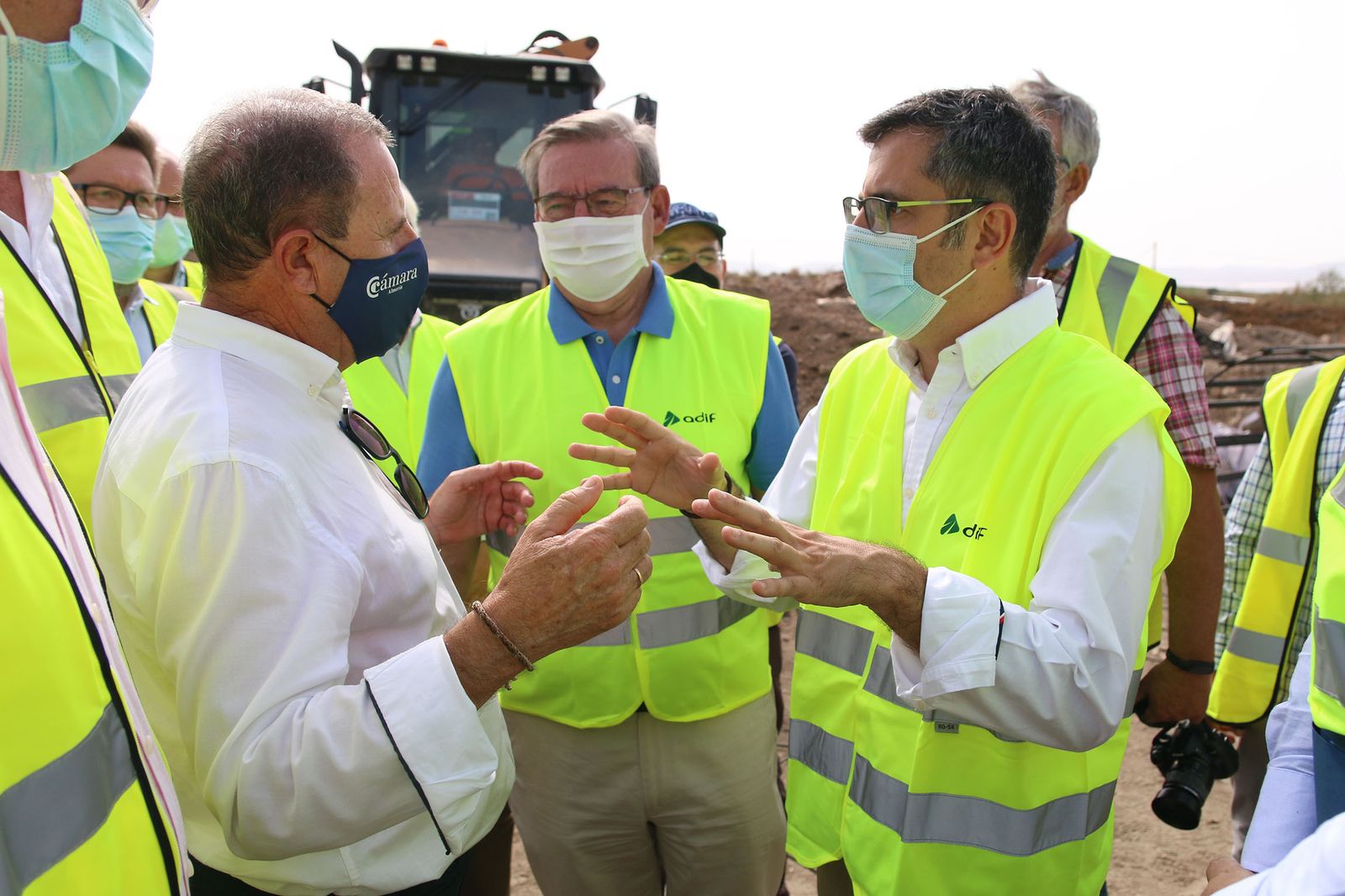 Fotogalería de la visita del ministro Félix Bolaños a las obras del AVE