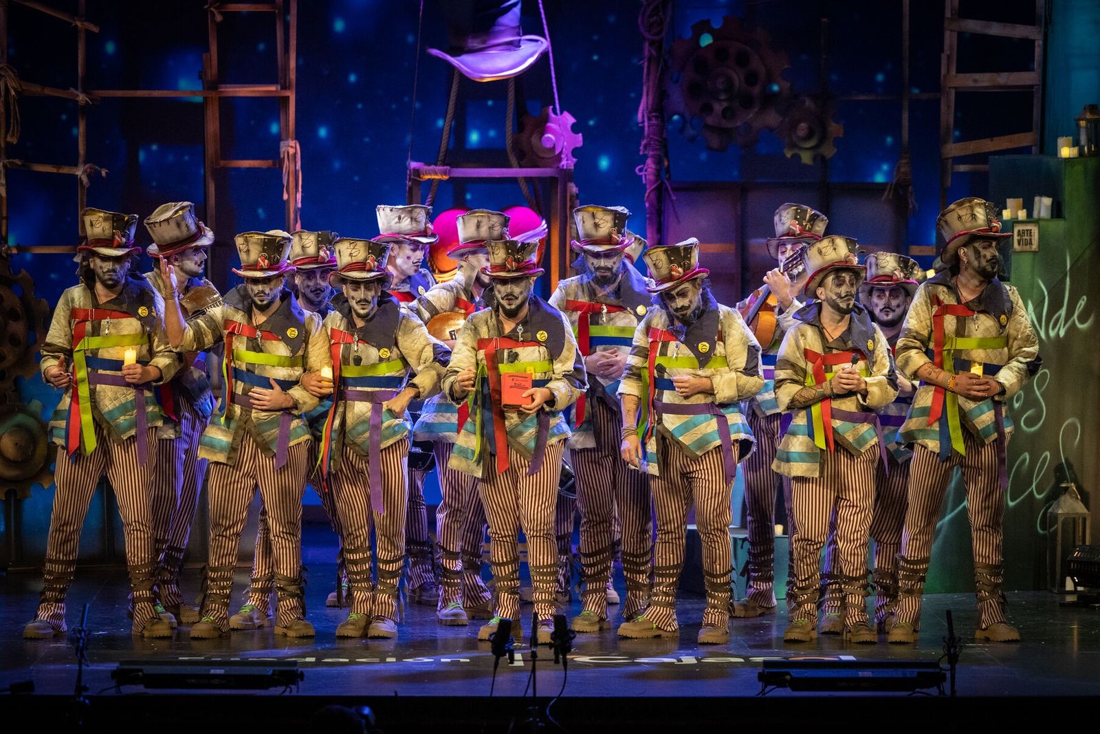 La comparsa 'Donde fuimos felices' (2024), que abordó el tema de la salud mental.