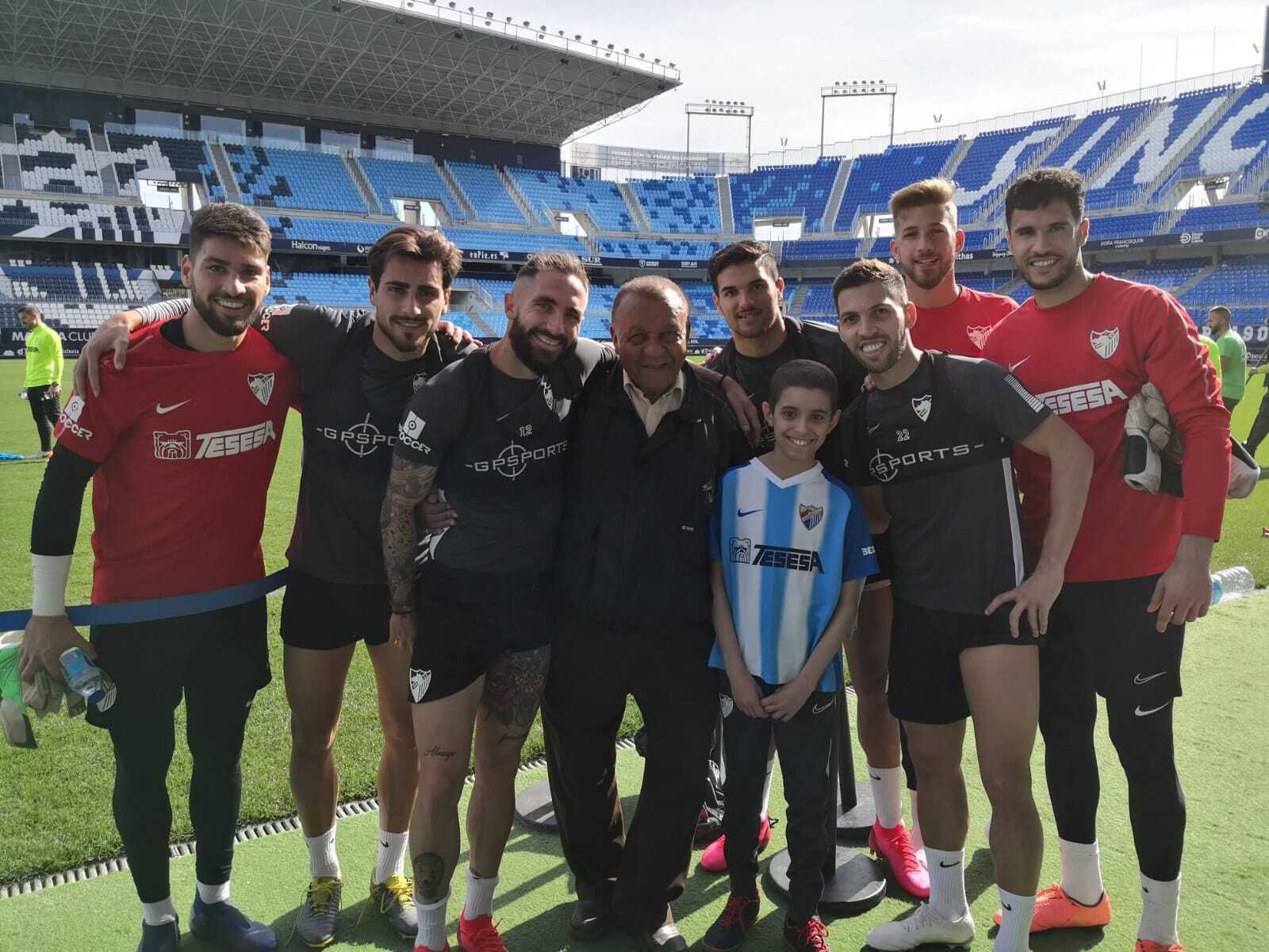 José Gutiérrez, en su visita el año pasado a La Rosaleda.