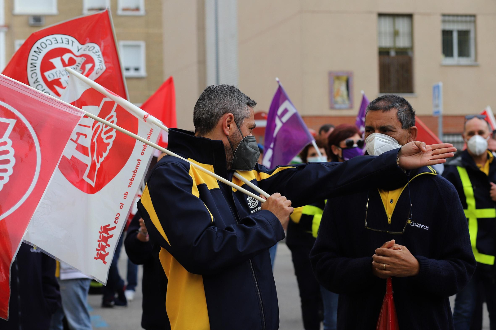 Manifestación de correos