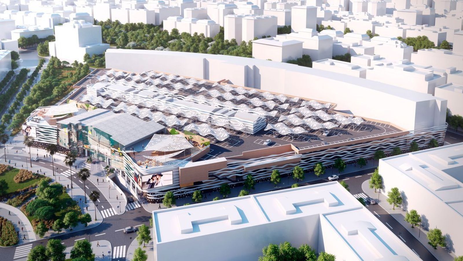 Diseño previsto para el centro comercial una vez realizada la transformación.