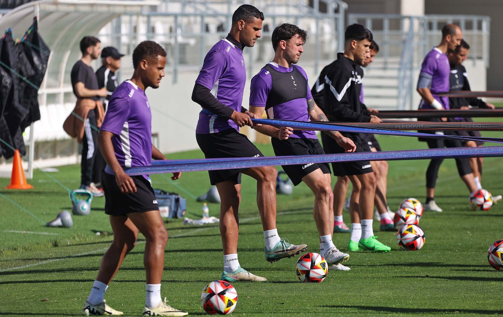 Fotos del entrenamiento de la Balona