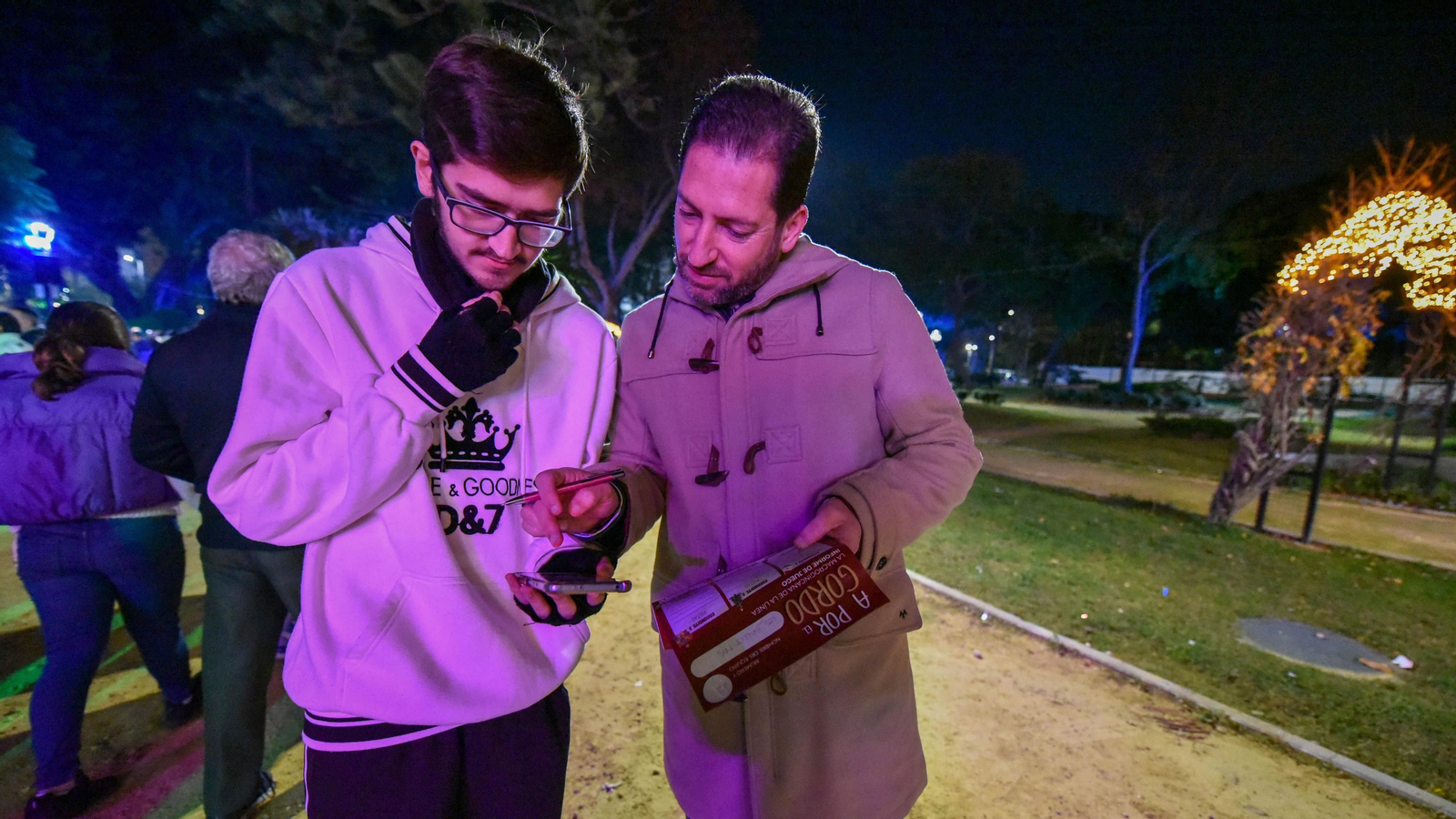 La yincana solidaria 'A por el gordo' en La Línea, en imágenes