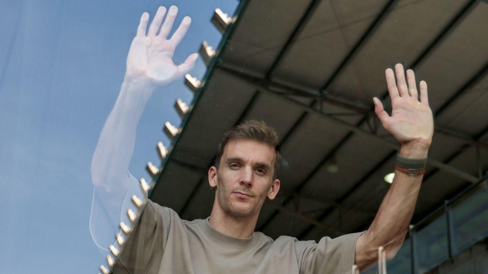 Diego Llorente en la ciudad deportiva Luis del Sol