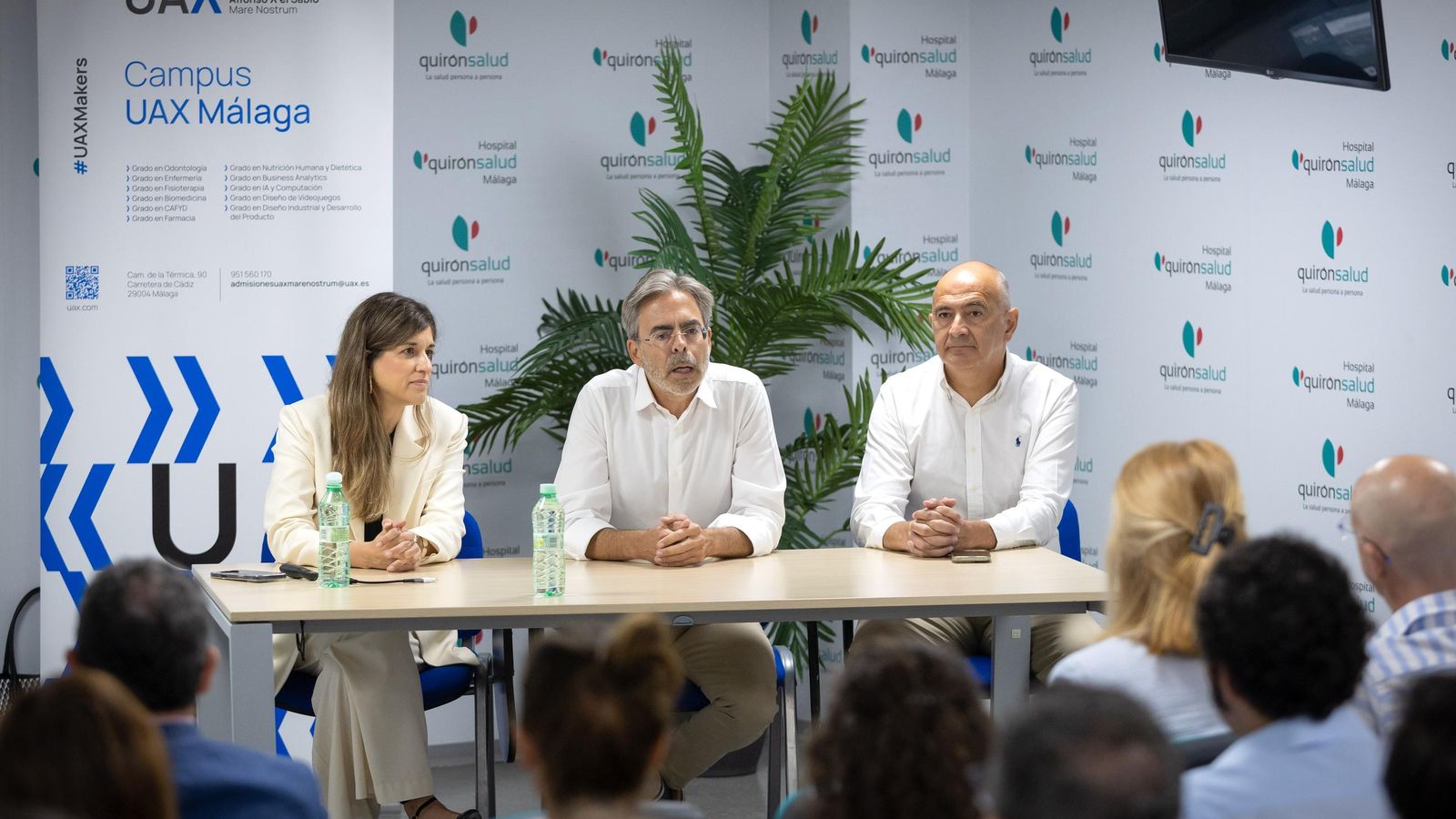 Presentación del acuerdo entre QuirónSalud Málaga y la Universidad Alfonso X el Sabio.