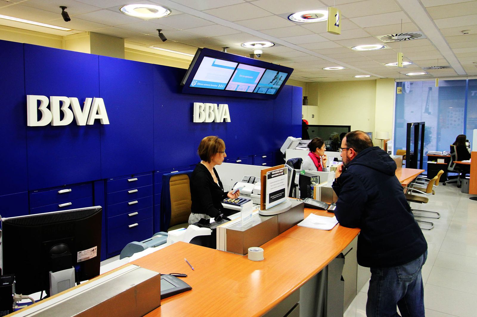 Oficina del BBVA.