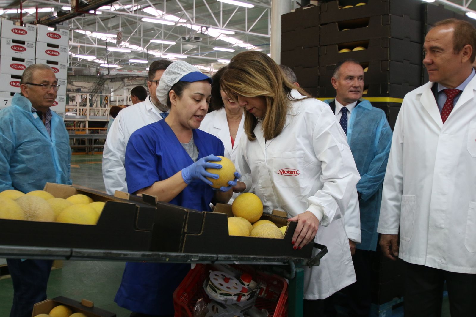 Las imágenes de la visita de Susana Díaz a Almería